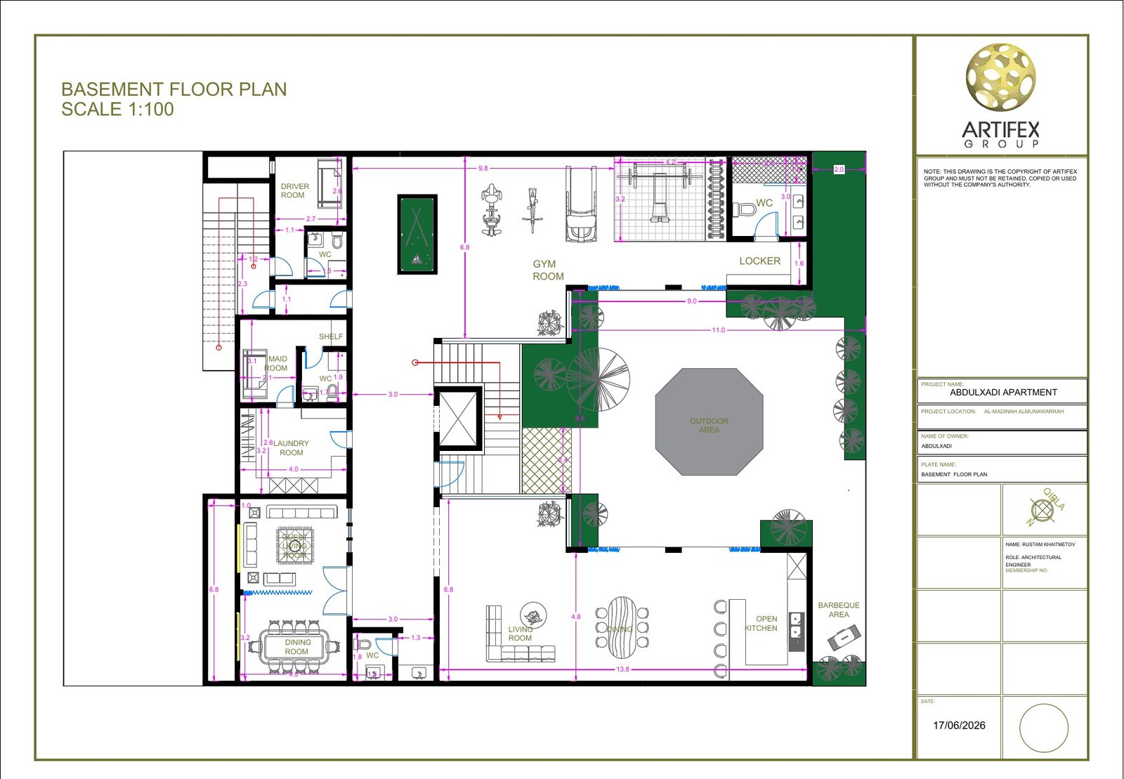 Abdulxadi Apartment — plan 1