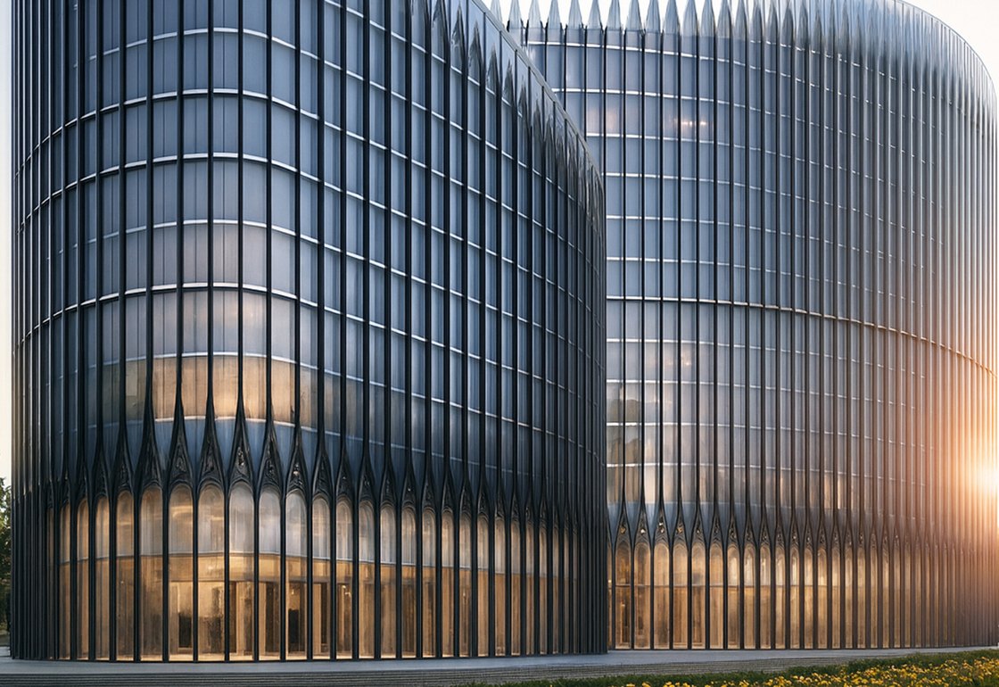 Multi-use hospitality building in Madinah — street view