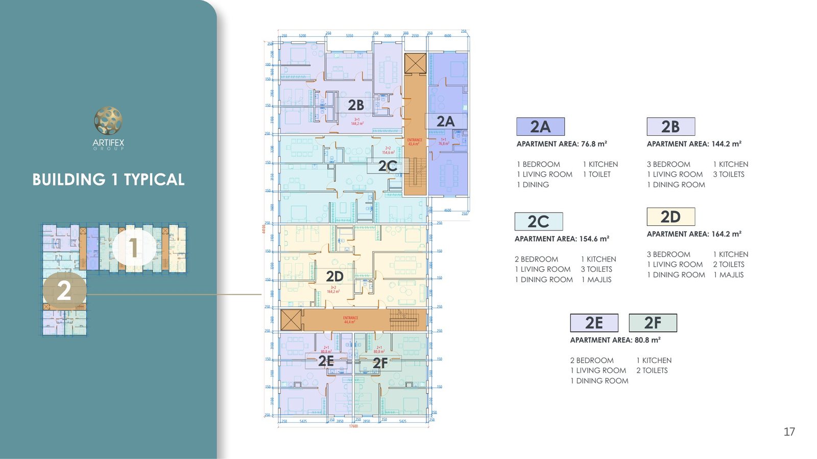 2 800 m² Residential Complex — project record sheet 13