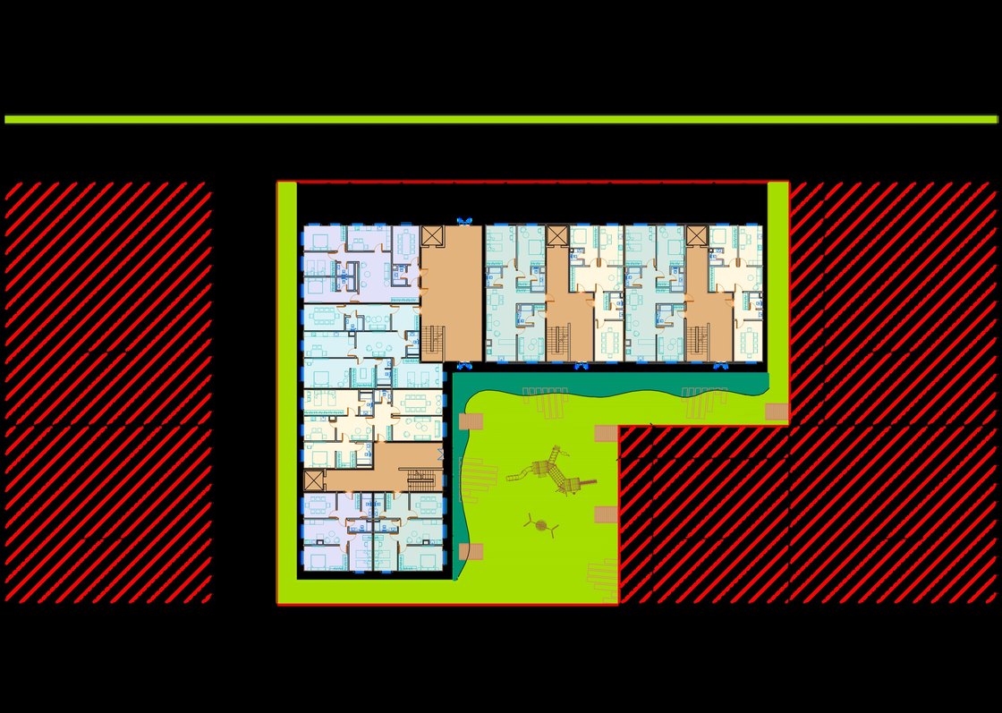2 800 m² Residential Complex — plan 1