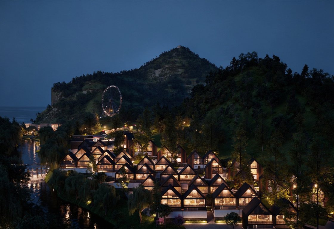 ARTIFEX Resort at night