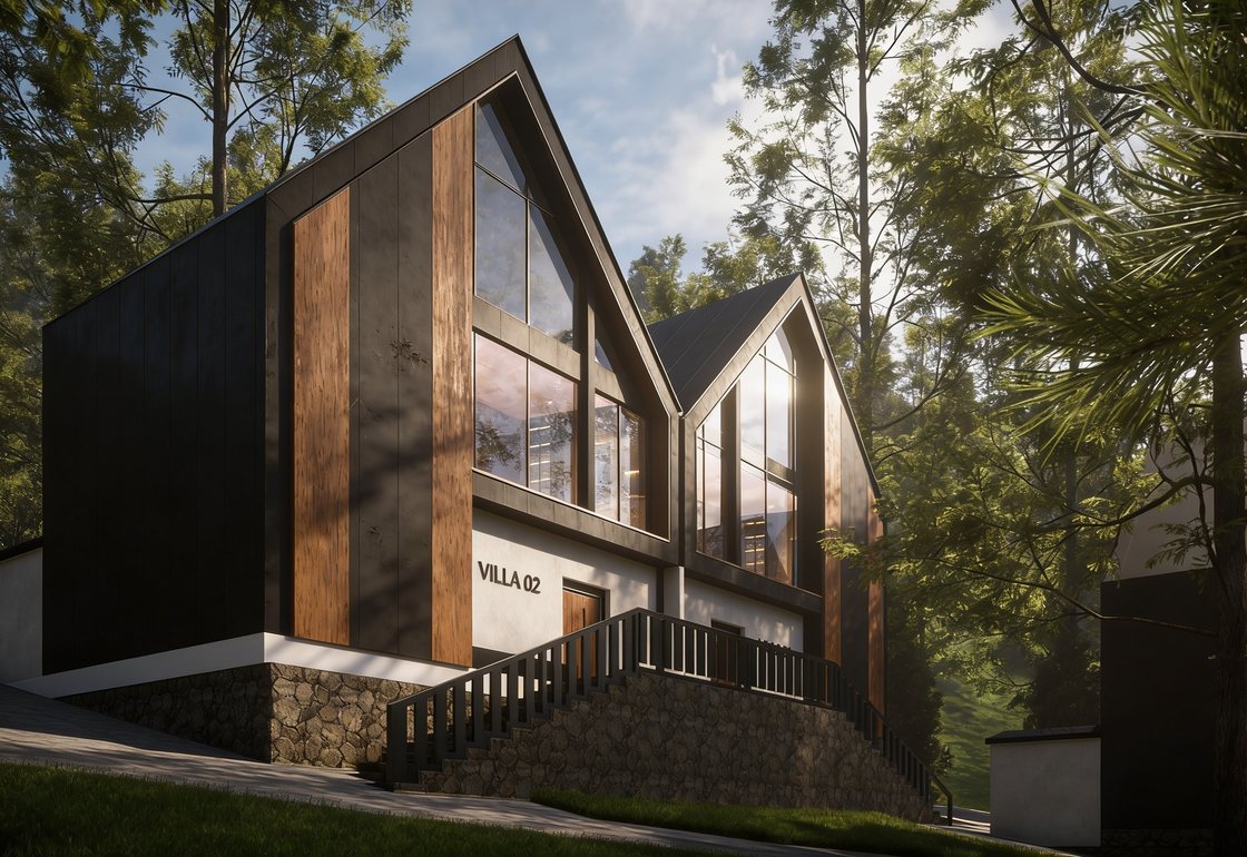 A standalone villa at ARTIFEX Resort