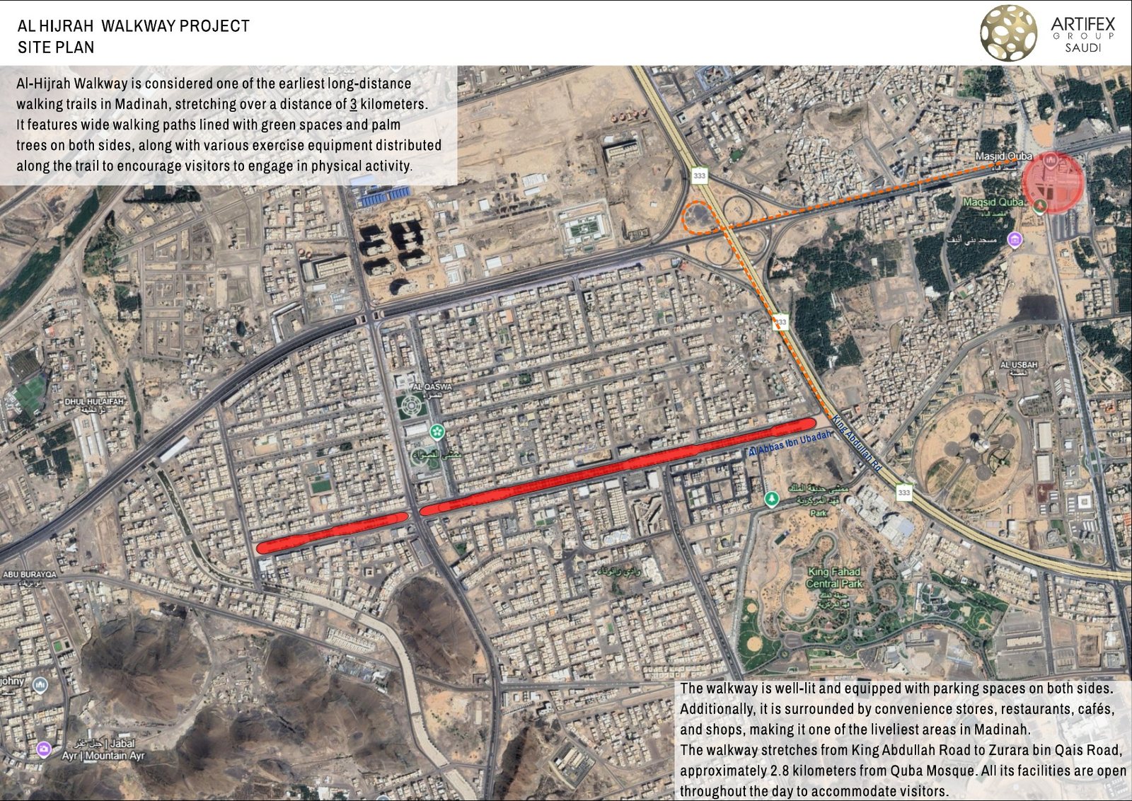 Al Hijrah Walkway — location and masterplan sheet 2
