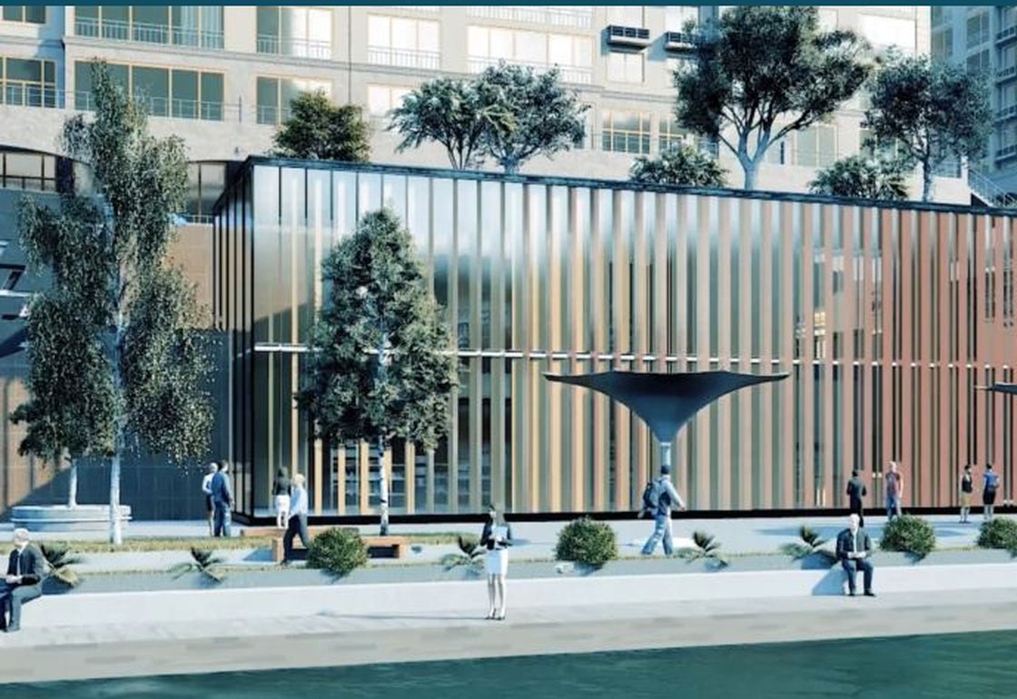 Luxury Waterfront Street — view 1