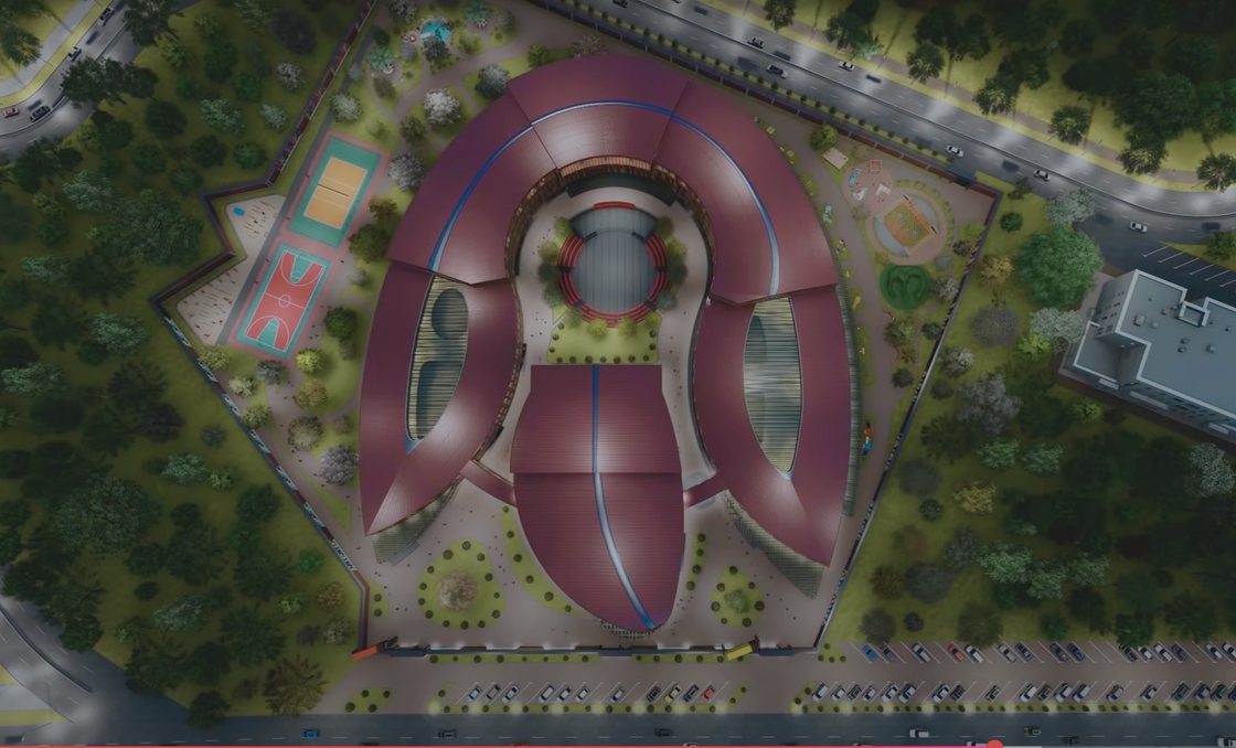 Westminster International School — 4 of 6, the tulip plan seen from the air