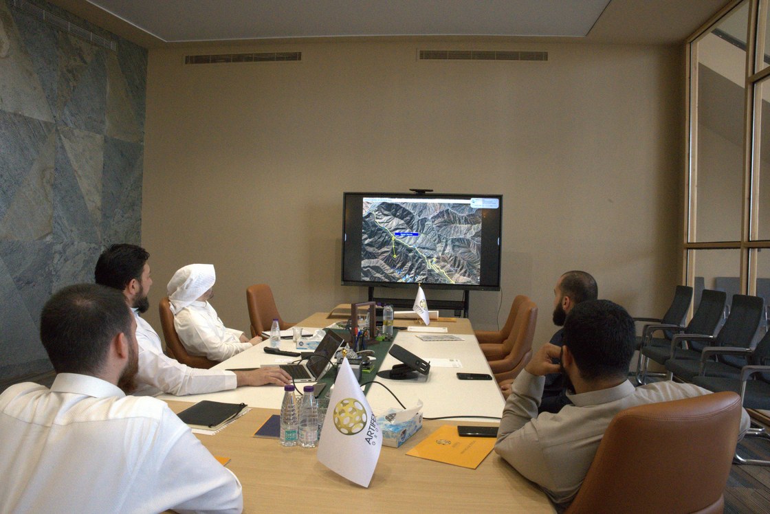 A project review under way at the Madinah office